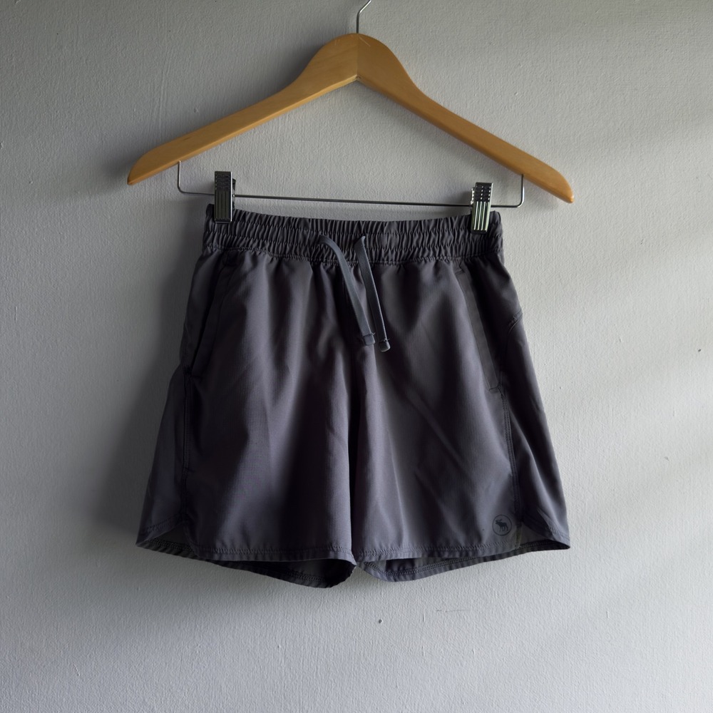 Abercrombie Kids Ripstop Active Athletic Shorts Boys 10 Gray Gorpcore Sporty
